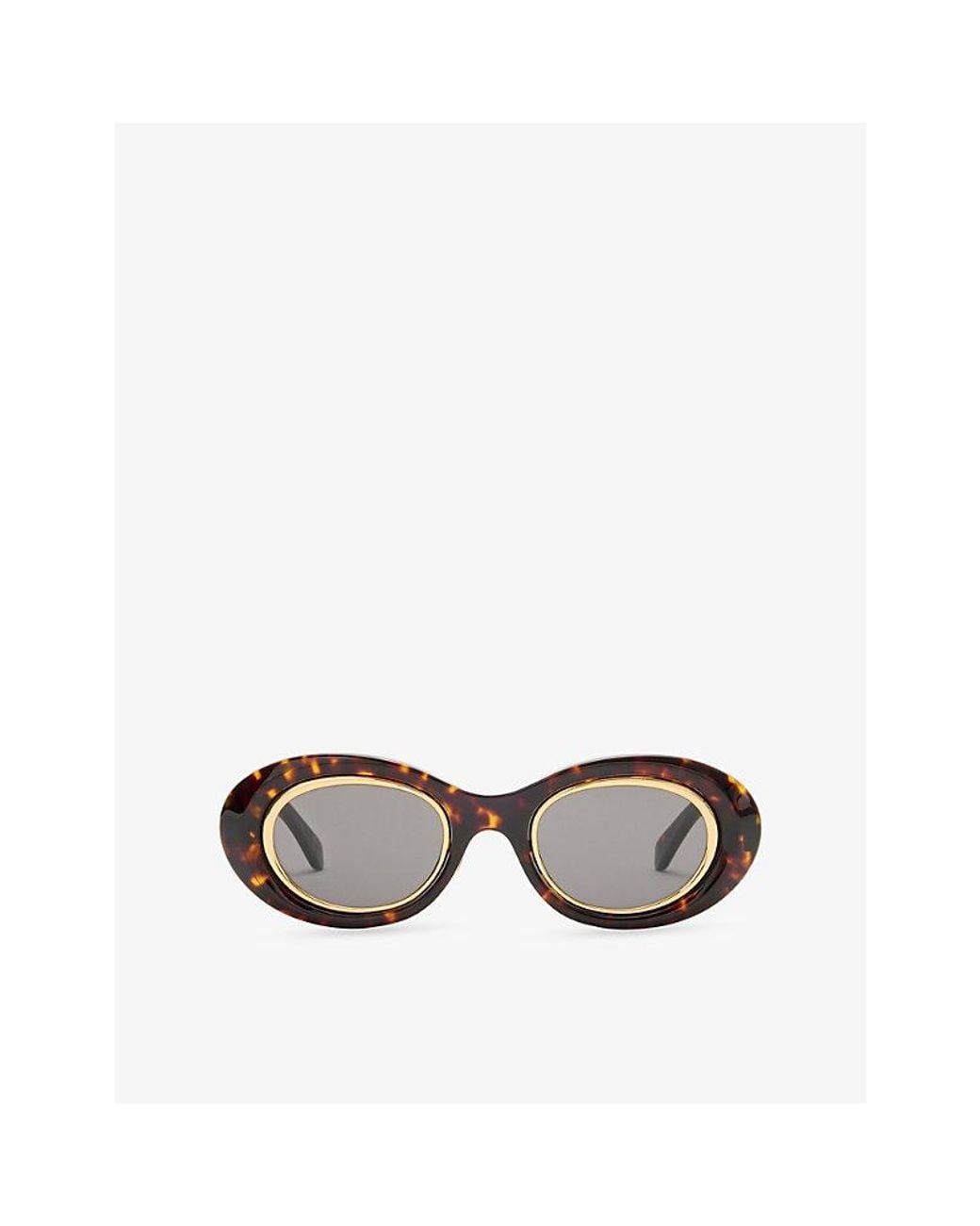 Loewe Multicolor G821Mn0X02 Oval Mini Anagram Oval-Frame Acetate Sunglasses