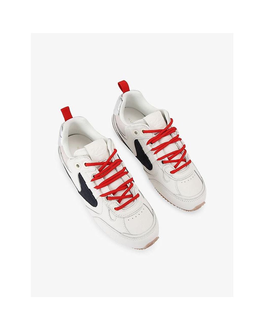 Kurt Geiger White K Slim Runner Leather Trainers