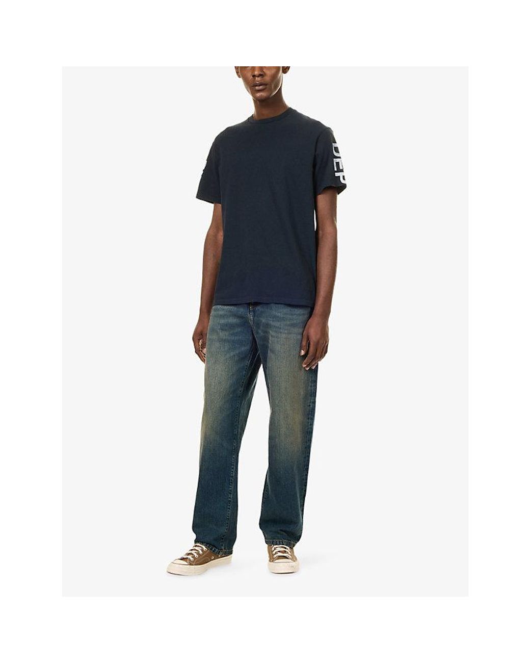 GALLERY DEPT. Blue French Collector Printed Cotton T-Shirt for men