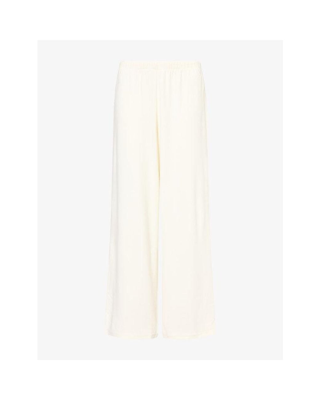 Lounge Underwear White Ribbed Jersey Pyjama Bottoms