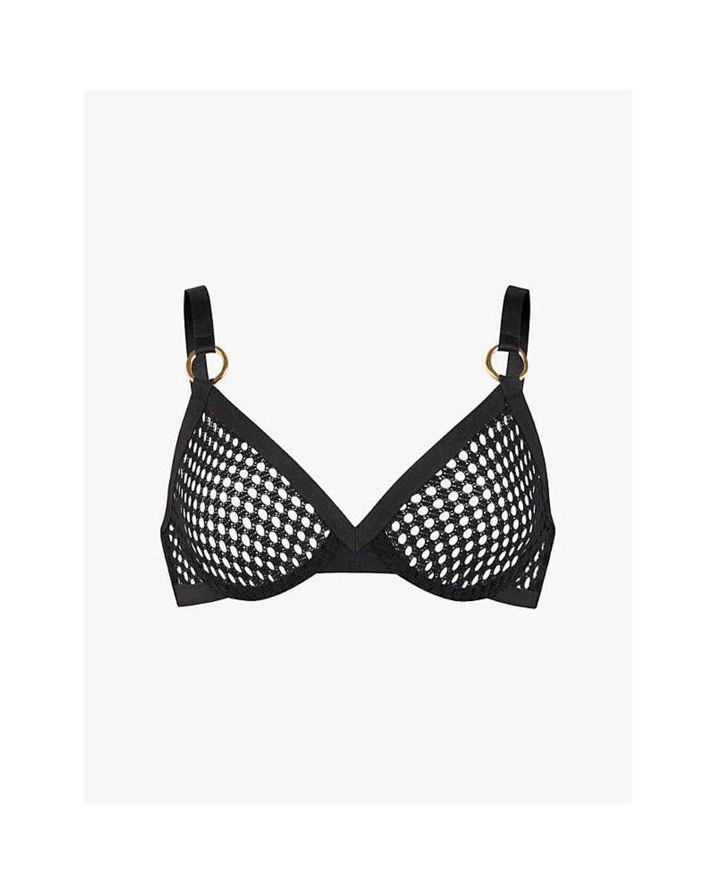 Agent Provocateur Black Bubbles Soft Cup Underwired Bra