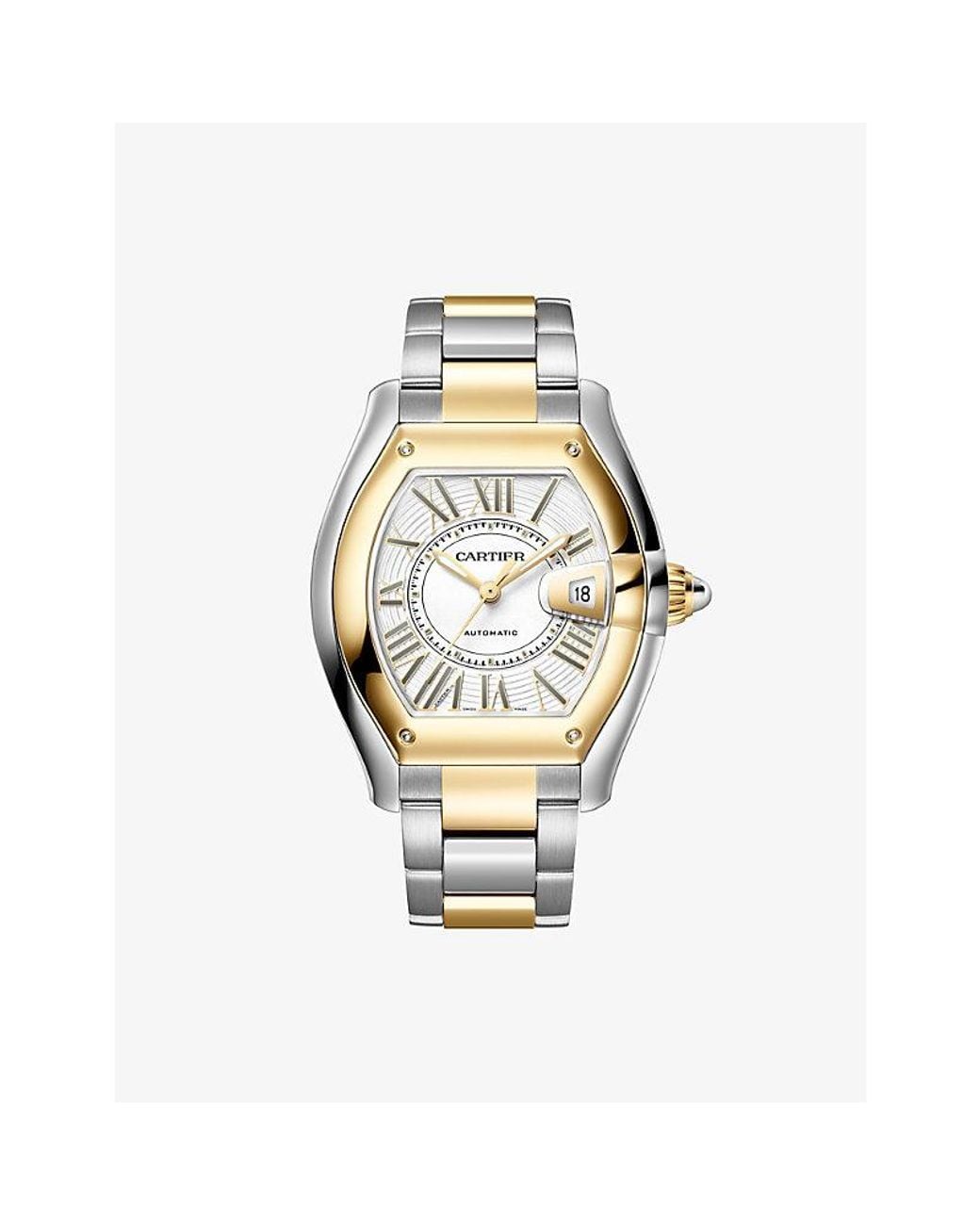 Cartier Metallic Roadster Large 18Ct And Steel Automatic Watch 38.8Mm for men