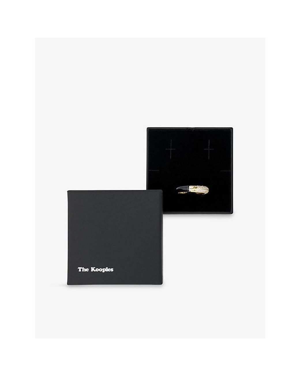 The Kooples Metallic Rhinestone-Embellished Brass Ear Cuff