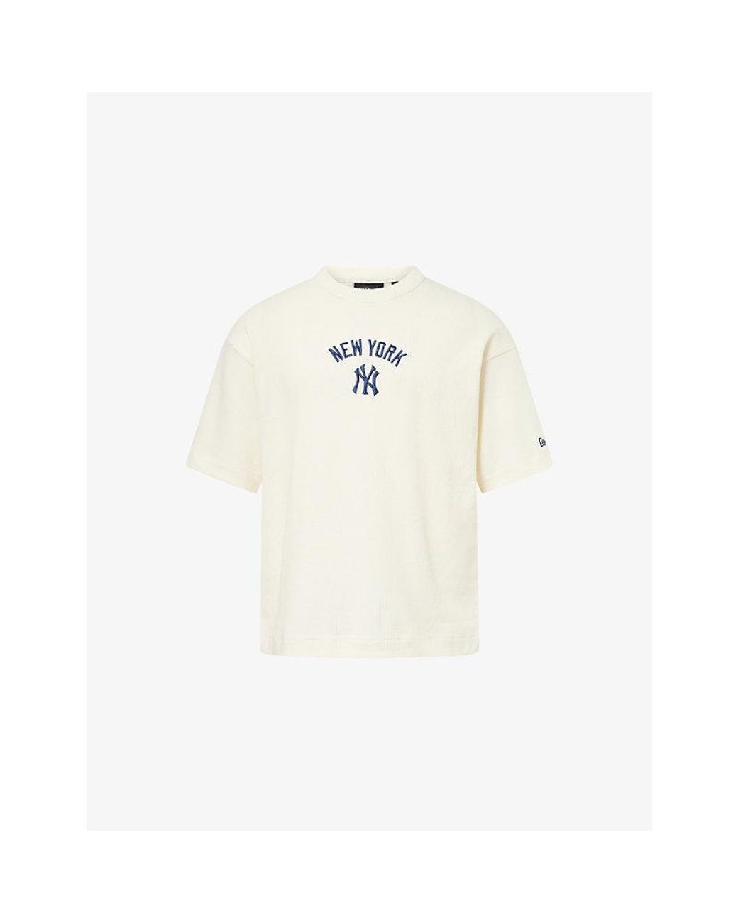 KTZ White New York Yankees Mlb Waffle Cotton T-Shirt for men