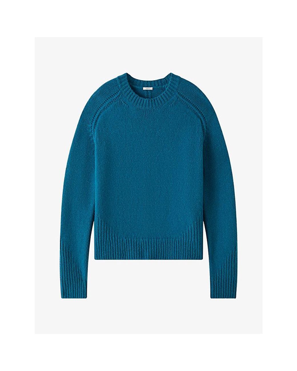 Joseph Blue Isla Knitted Cashmere Jumper