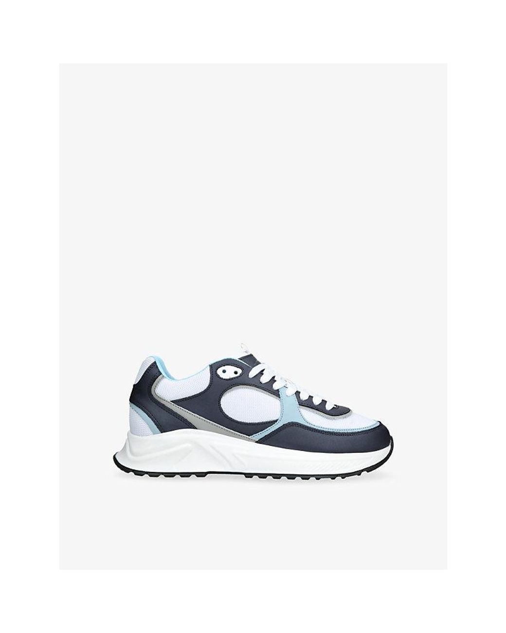 Cleens Blue Onesixty Runner Suede And Mesh Trainers for men