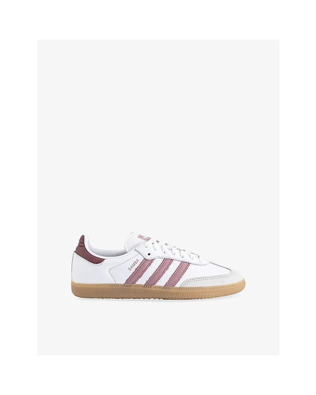 Adidas White Samba Og Leather Trainers