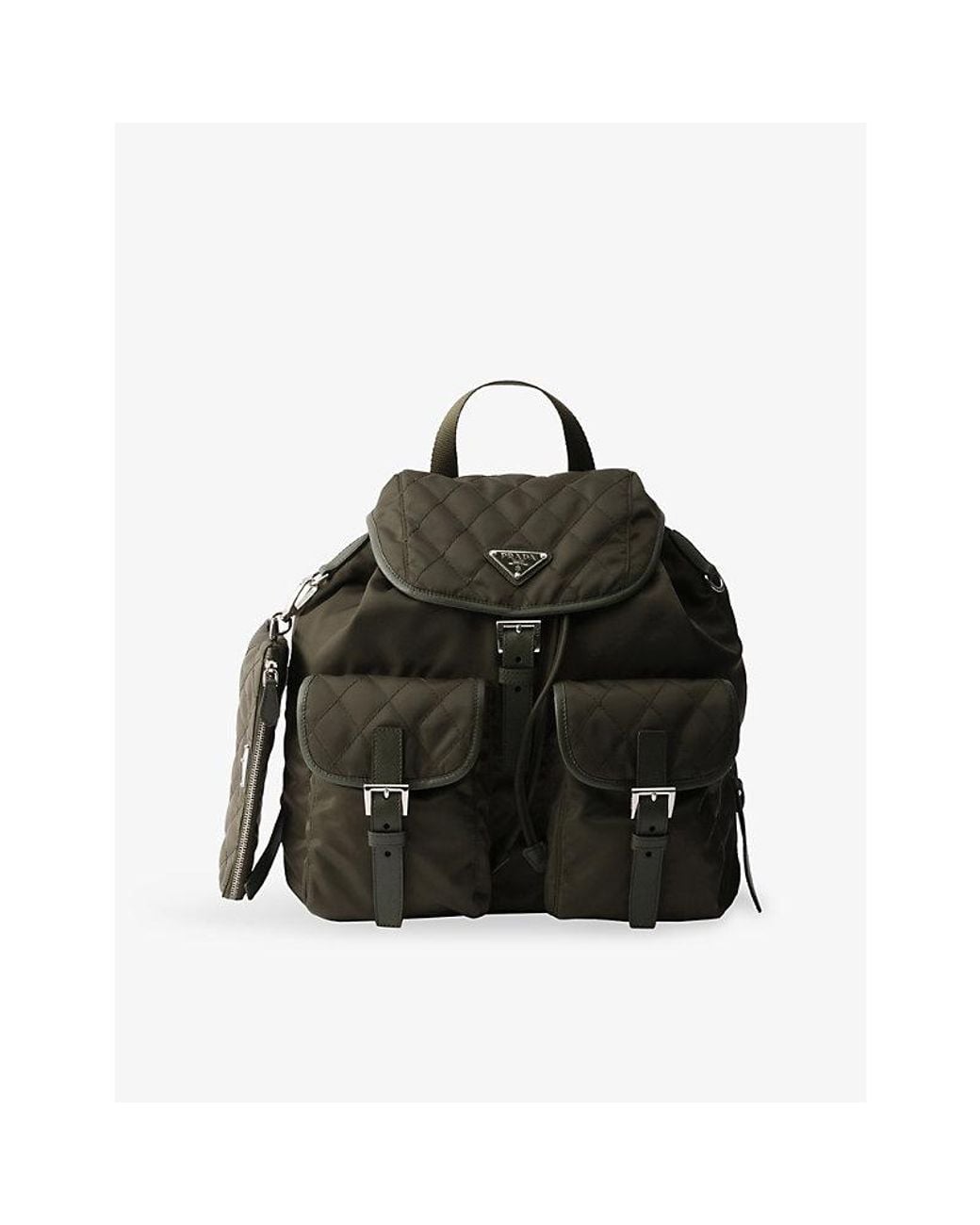 Prada Black Medium Quilted Re-Nylon Backpack