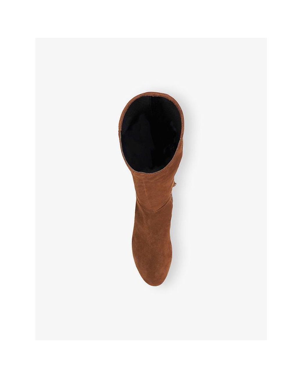 Dune Brown Tayla Suede Knee-High Boots