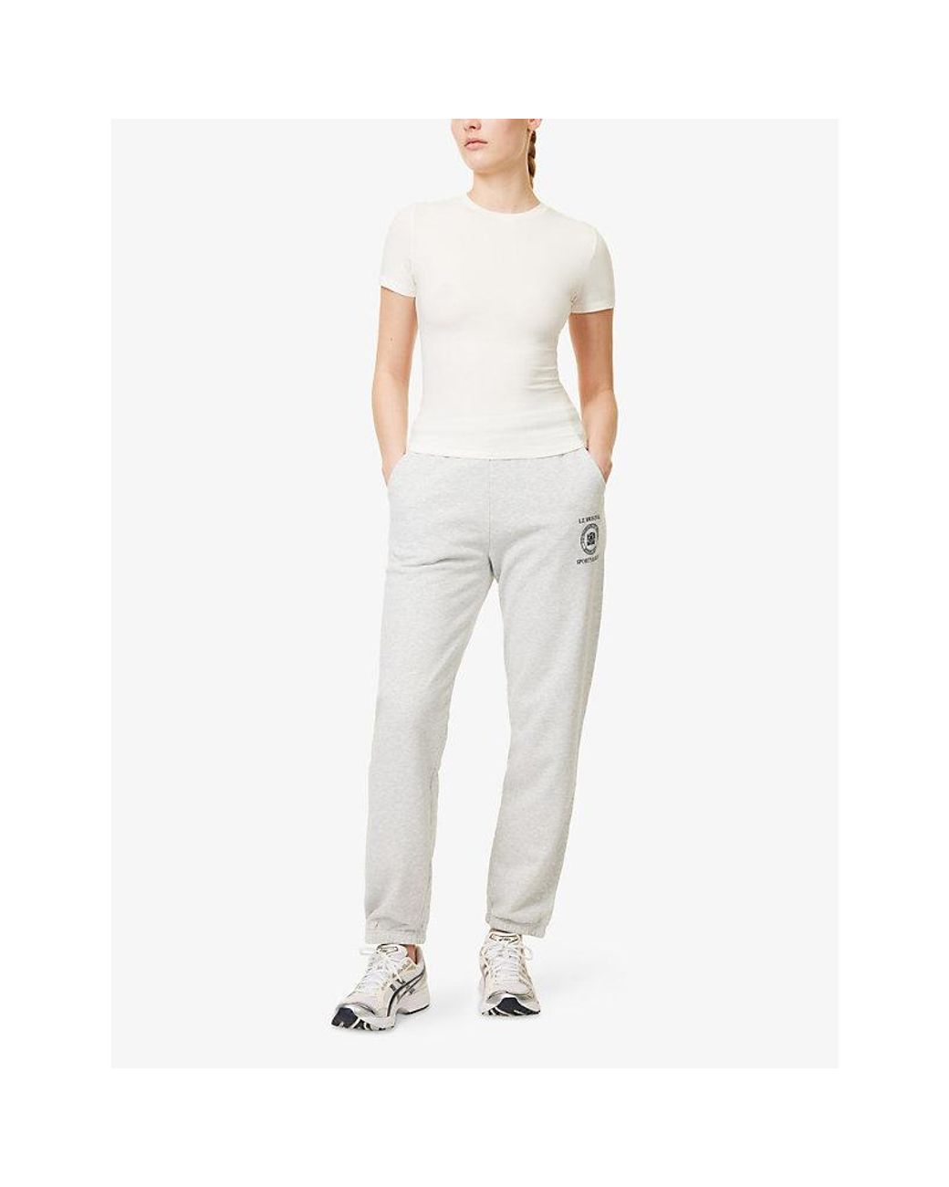 Skims White Round-Neck Pack-Of-Two Stretch-Cotton T-Shirt