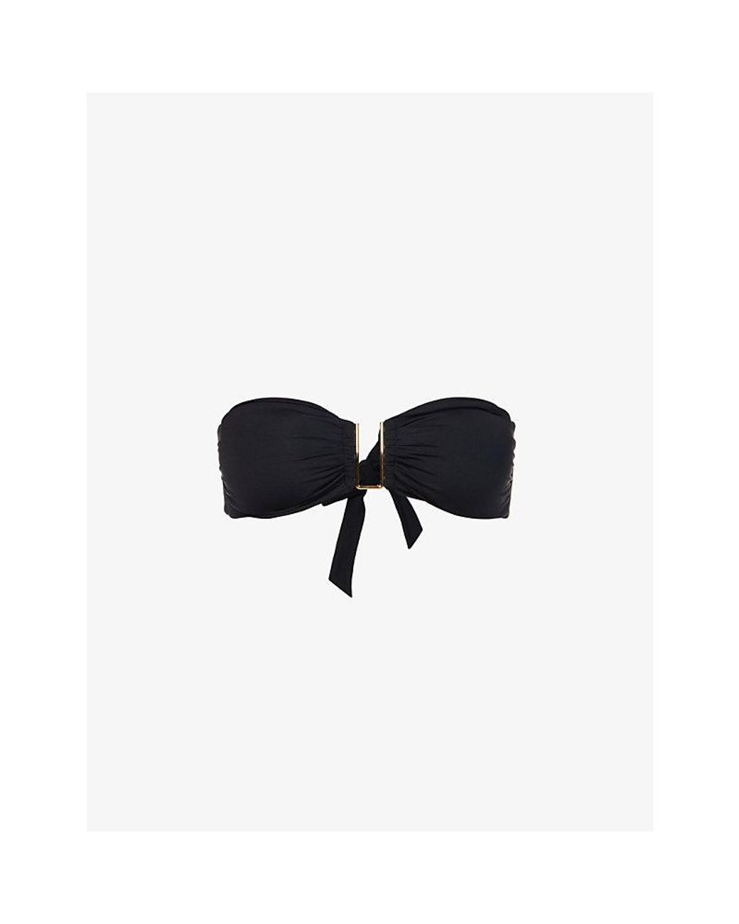 Melissa Odabash Black Barcelona Bandeau Bikini Top