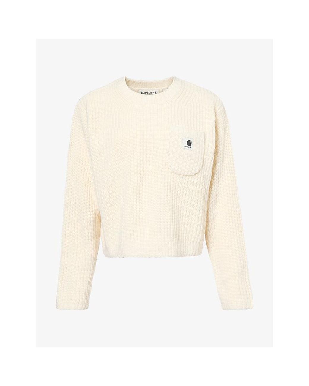 Carhartt Natural Mira Logo-Patch Knited Jumper
