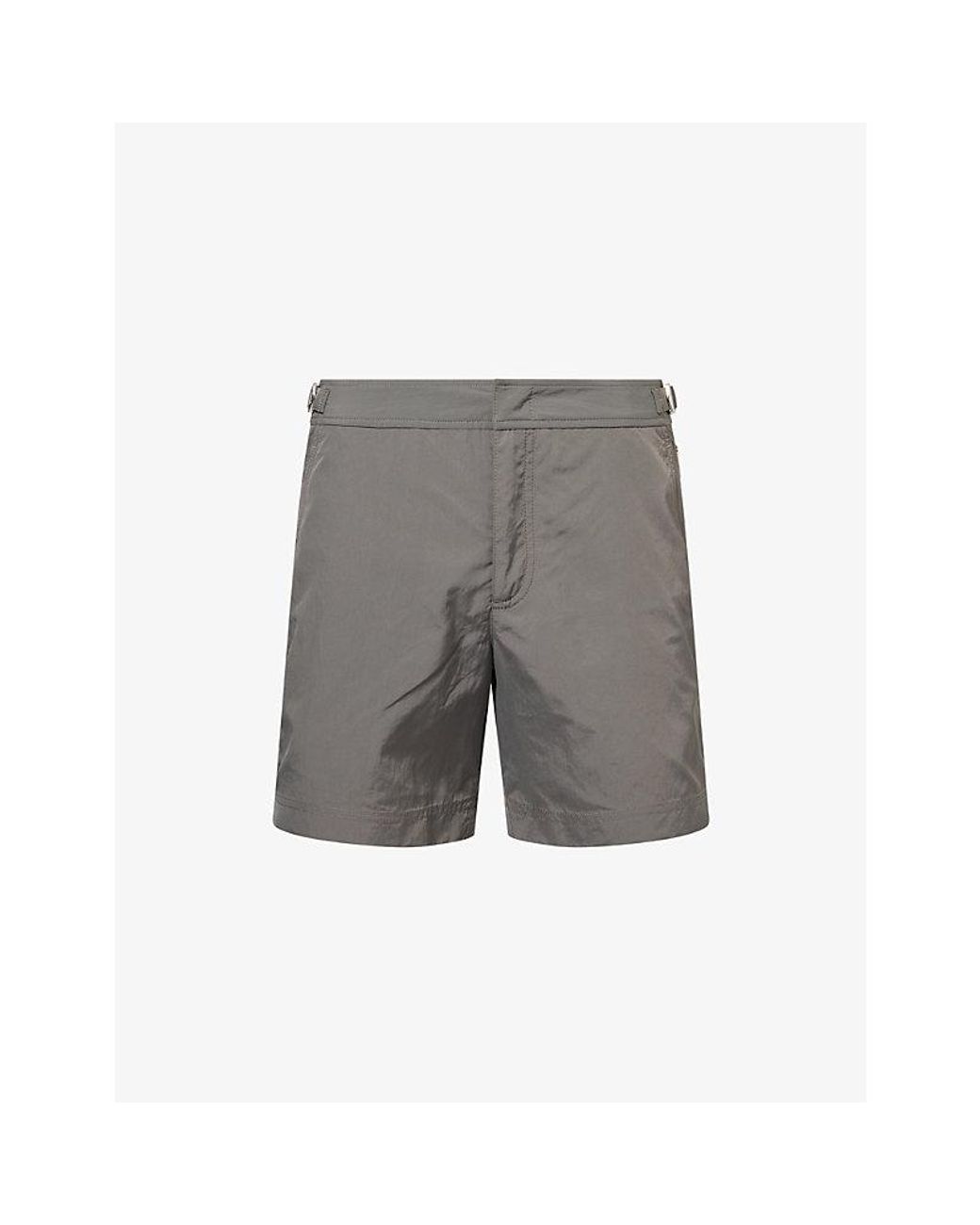 Orlebar Brown Gray Bulldog Mid-Length Swim Shorts for men