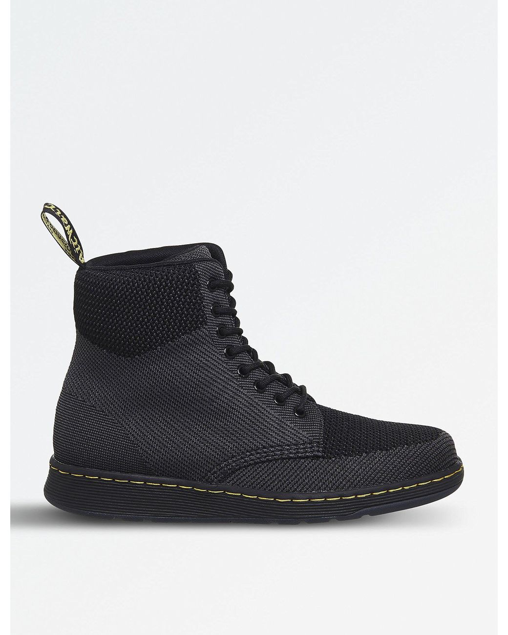 Dr. Martens Rigal Knitted Mesh Boots in Black for Men | Lyst