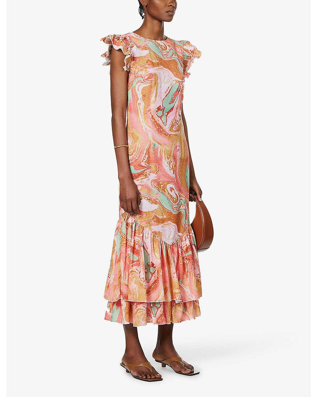 Crepe Maxi Dress 