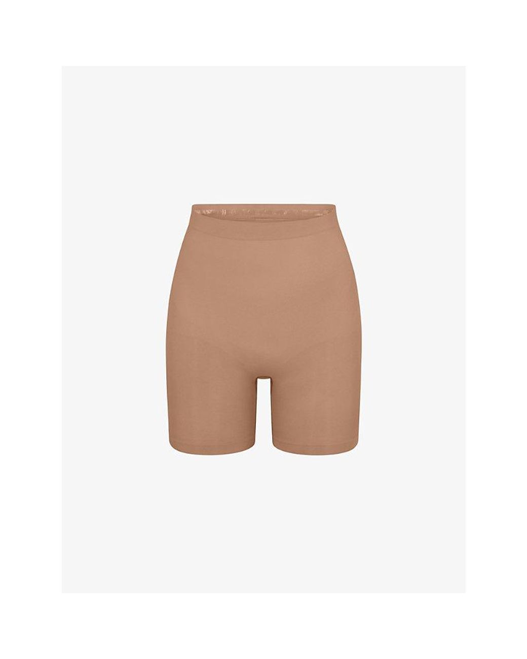 Skims Natural Sculpt Fitted Stretch-Woven Shorts Xxl