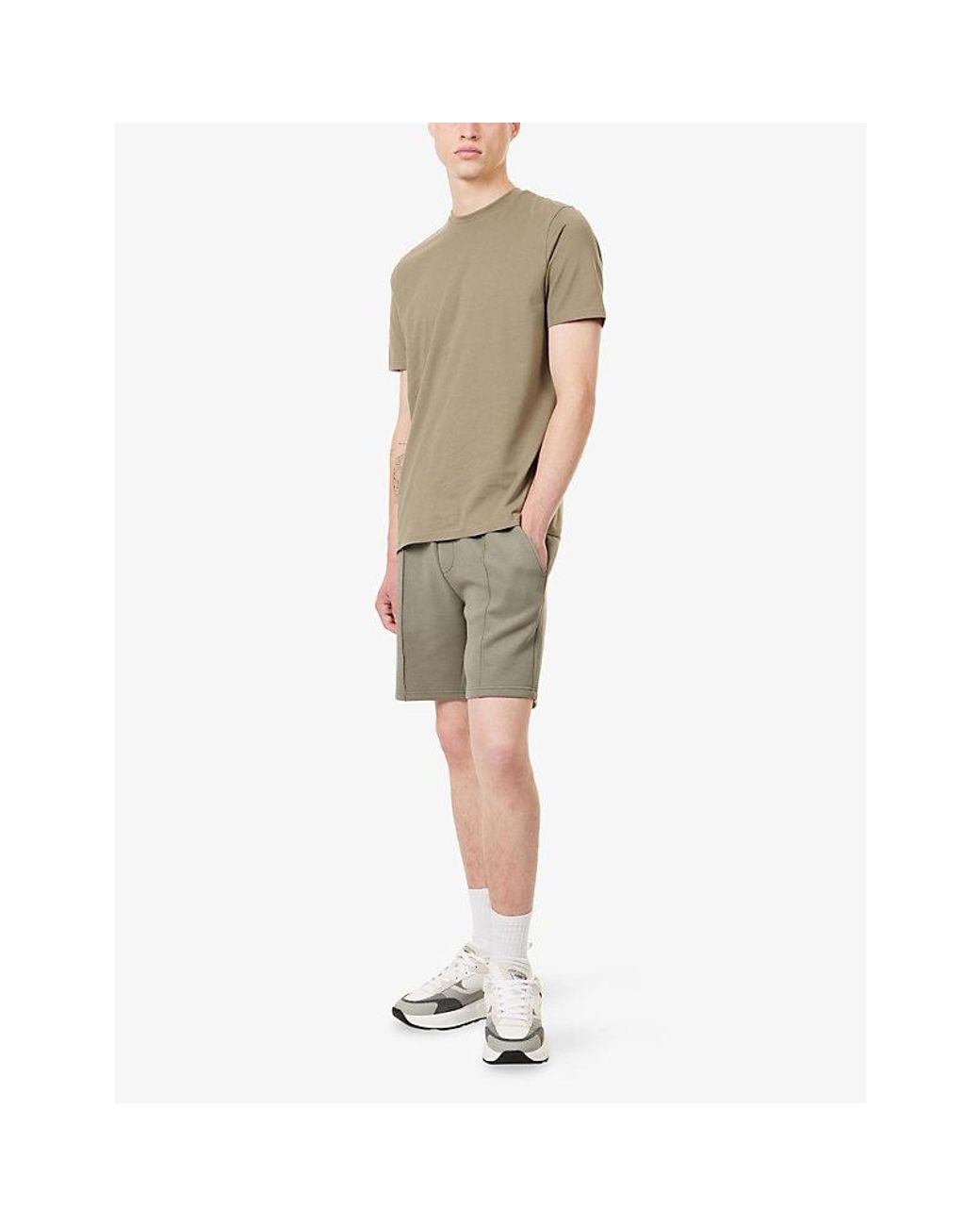 Arne Natural Essential Slim-Fit Cotton-Jersey T-Shirt for men