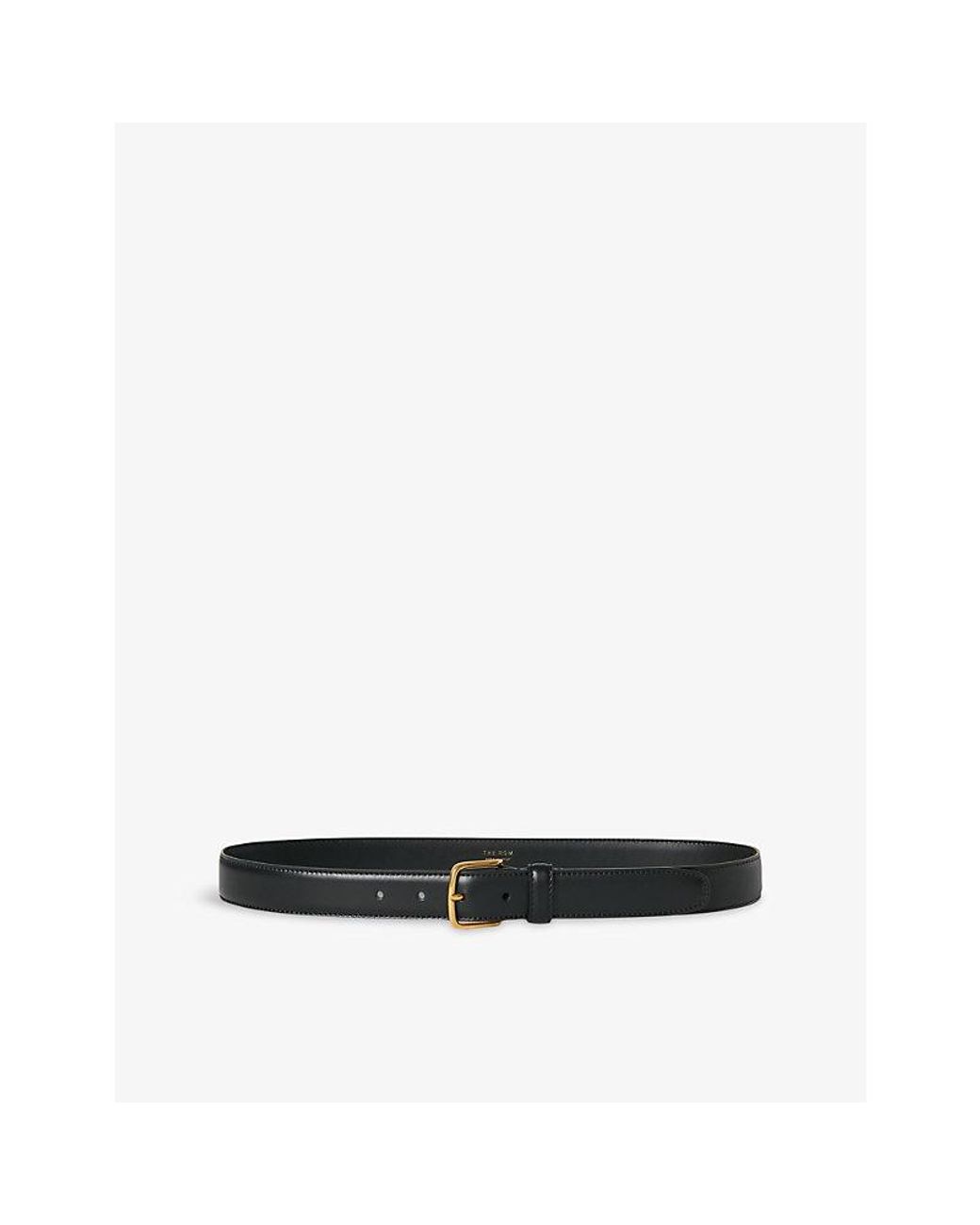 The Row Black Classic Leather Belt