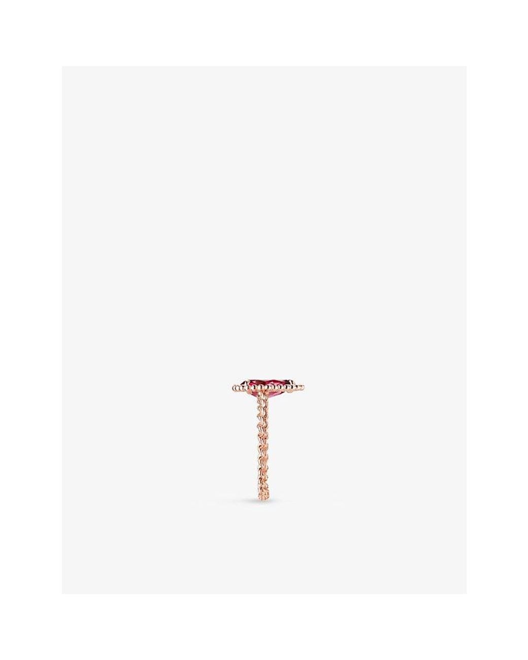 Boucheron White Serpent Bohème 18Ct- And Rhodolite Garnet Ring