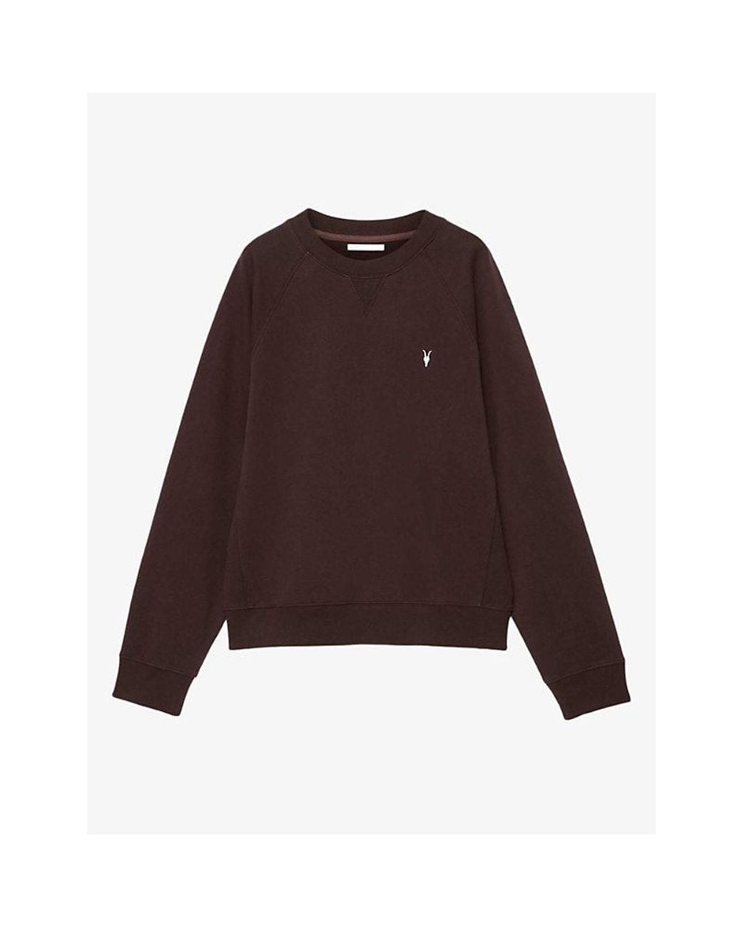 AllSaints Purple Harlow Ramskull Raglan Jersey Jumper for men