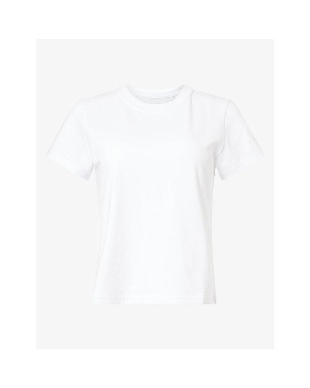 Rails White Girlfriend Cotton T-Shirt