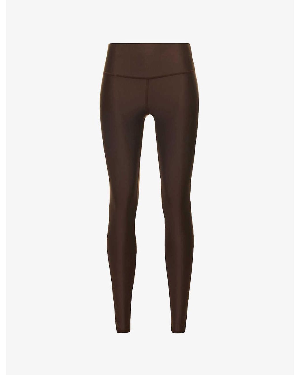 Alo Yoga Airlift Highrise Stretchwoven leggings in Brown Lyst