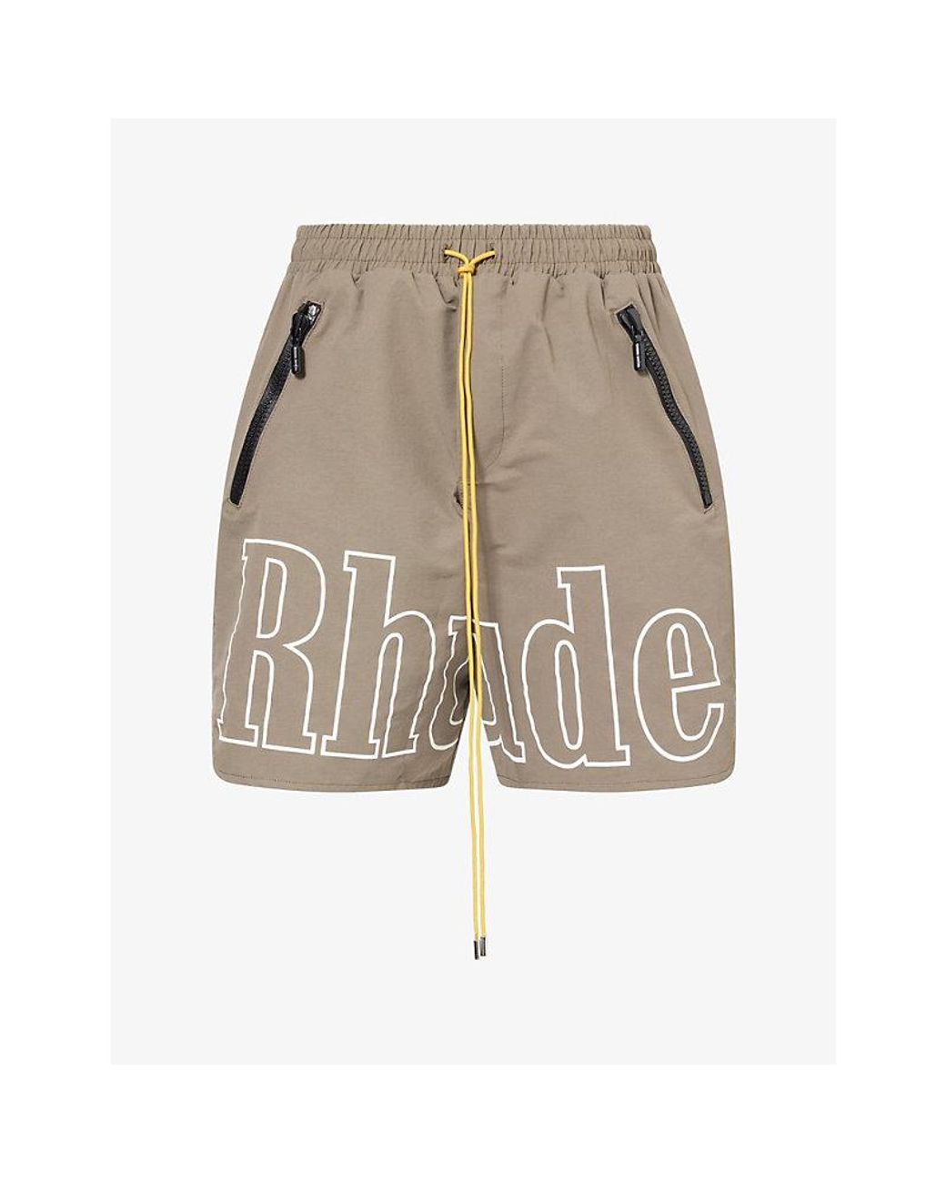 Rhude Natural Logo Ripstop-Nylon Shorts for men