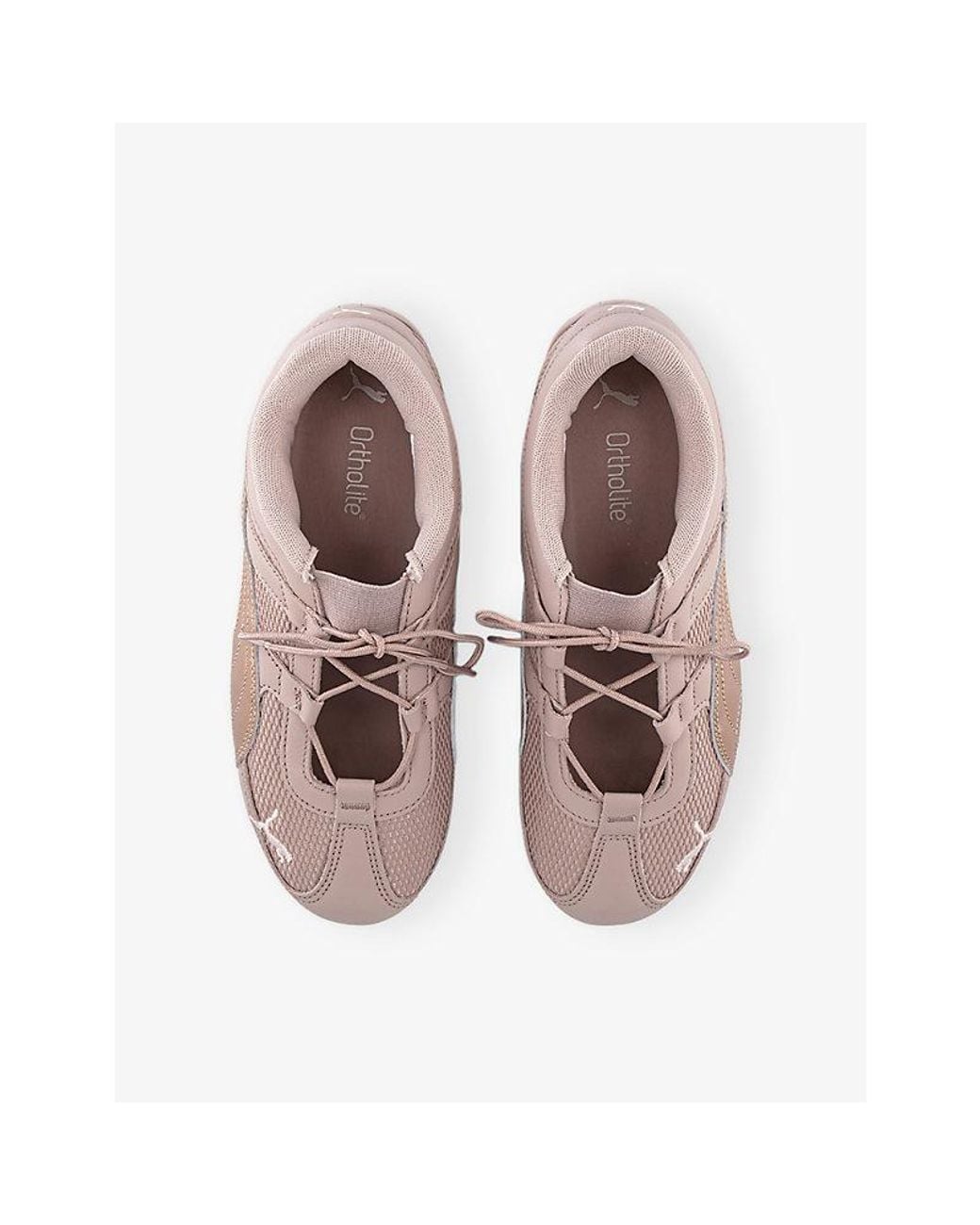 PUMA Pink Speedcat Go Leather And Mesh Trainers