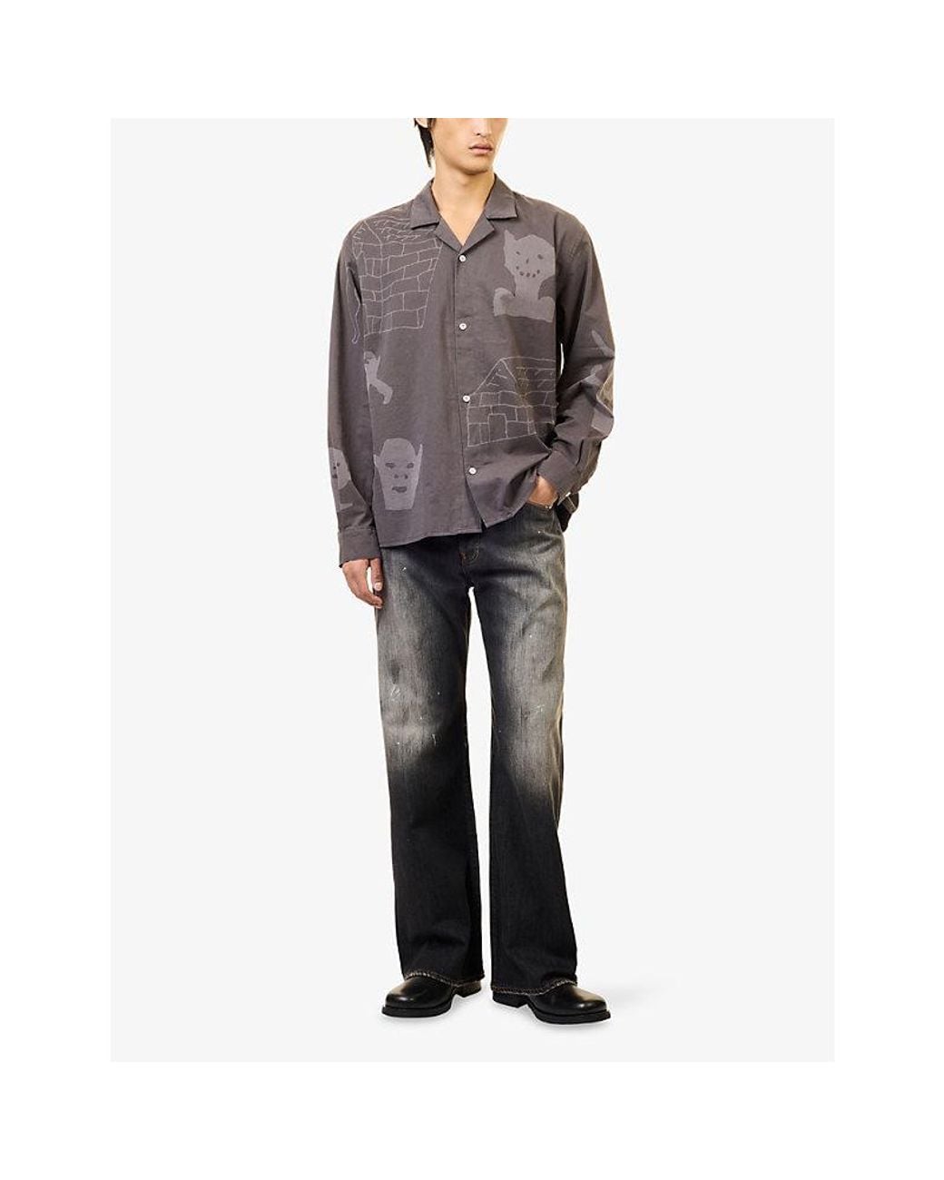 Heresy Purple Goblin Life Cotton Shirt for men