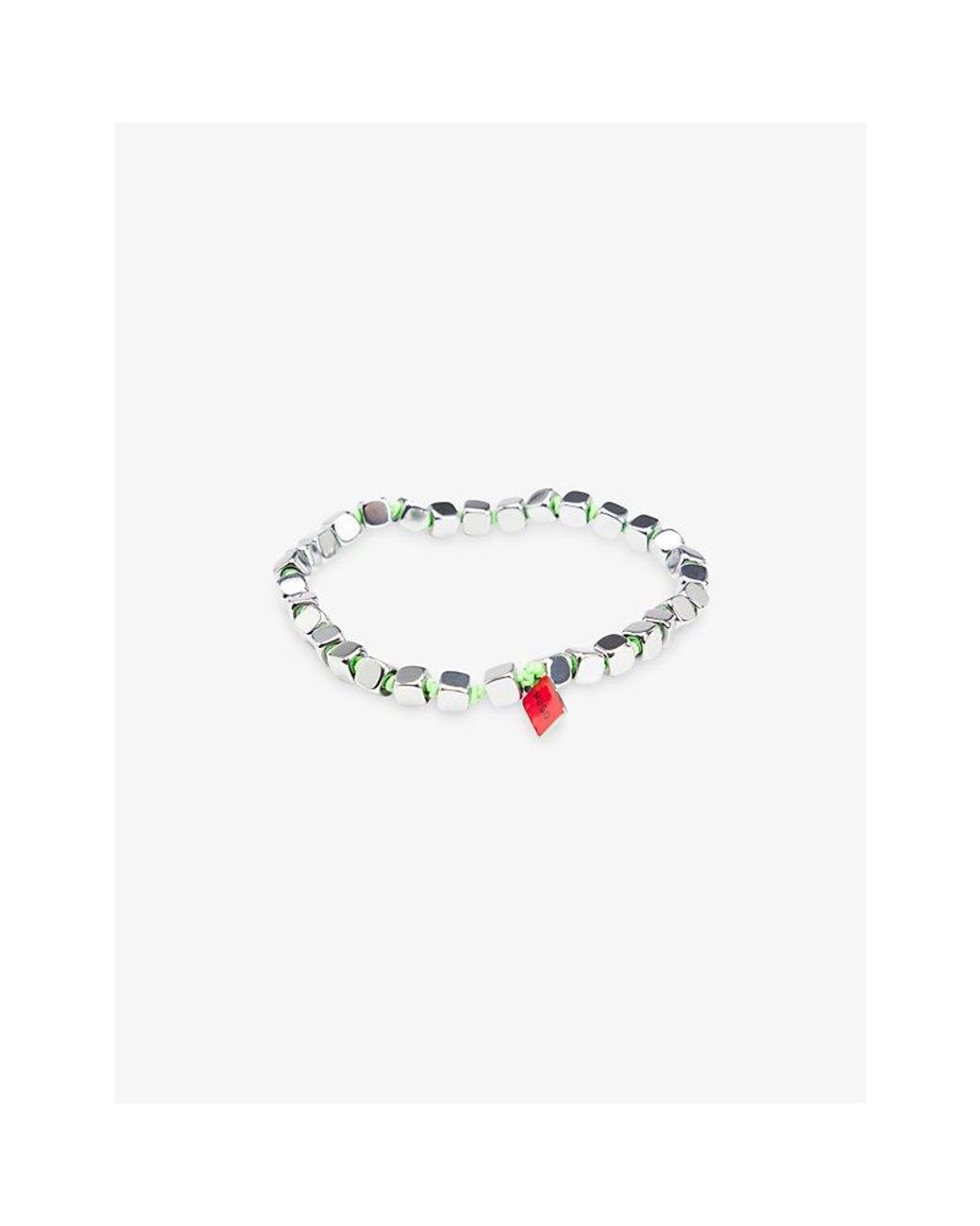 HUGO White Cube Stainless-Steel Bracelet