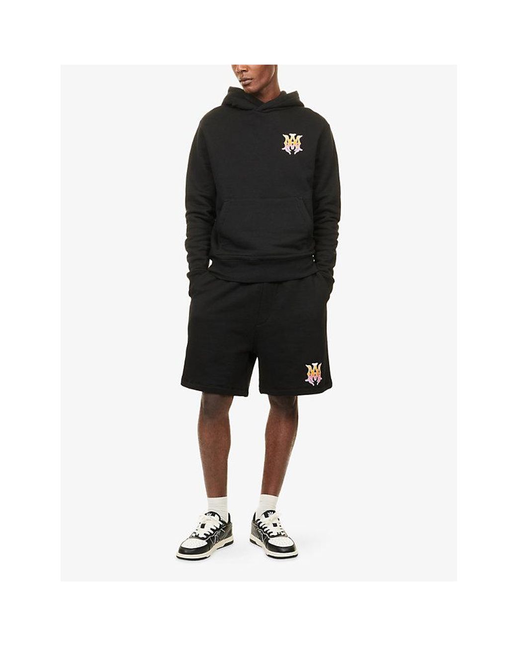Amiri Black Ma Surf Cotton-Jerseytrack Shorts for men