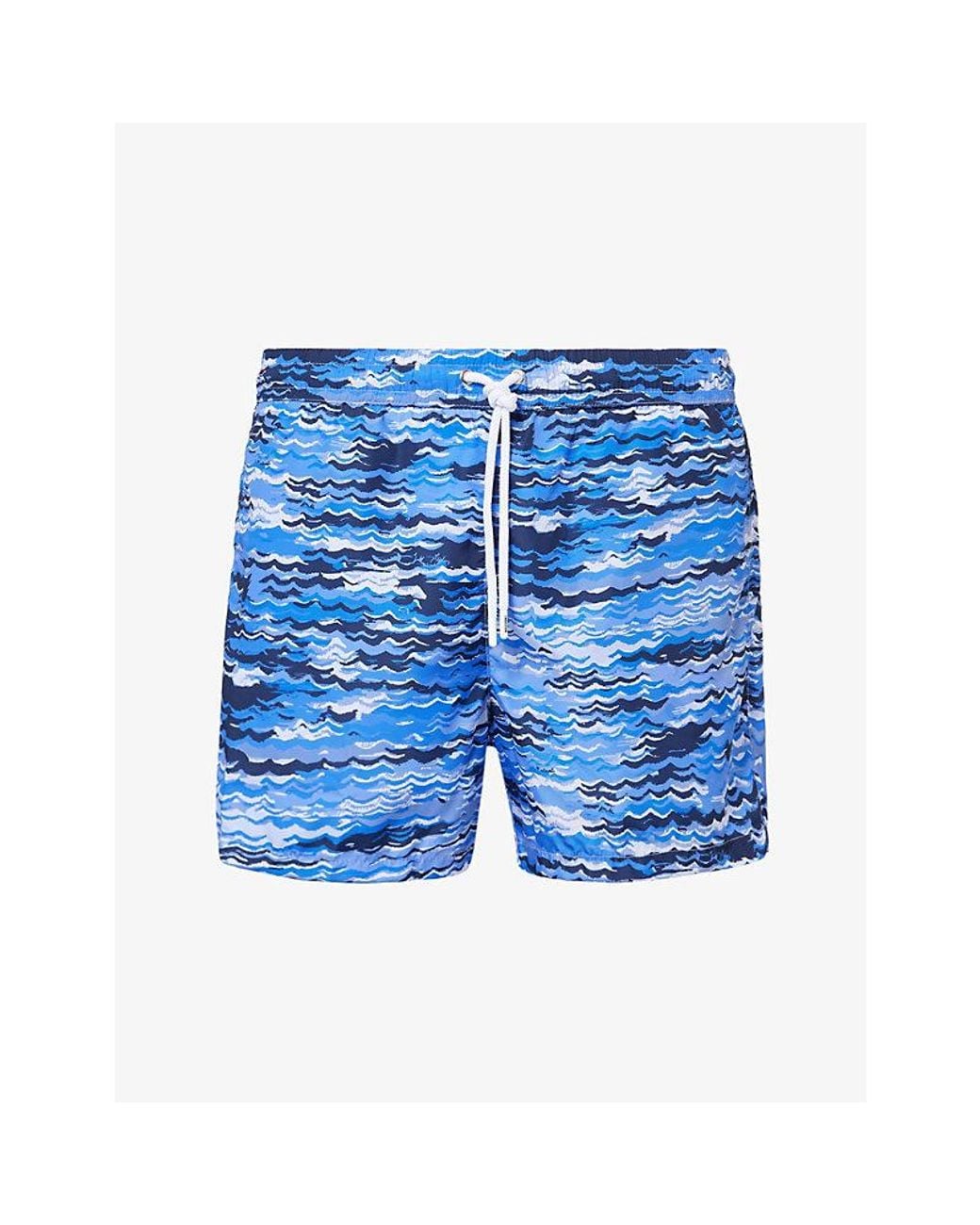 Missoni Blue Mid-Length Swim Shorts for men