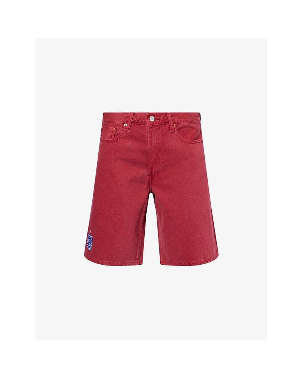 Levi's Red Levi's X World Cup England 478 Baggy-Fit Denim Shorts for men