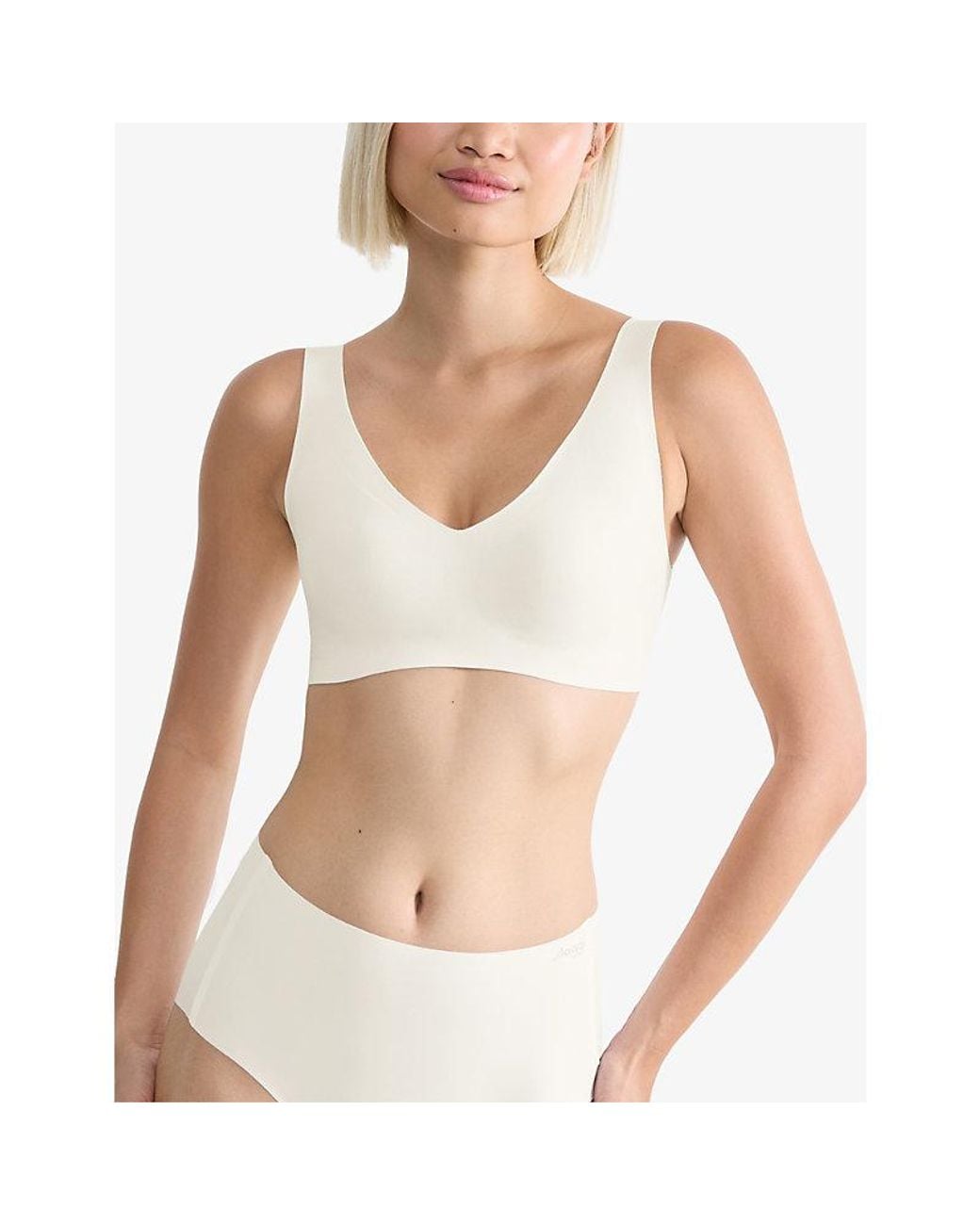Sloggi White Zero Feel 2.0 Stretch-Jersey Bralette