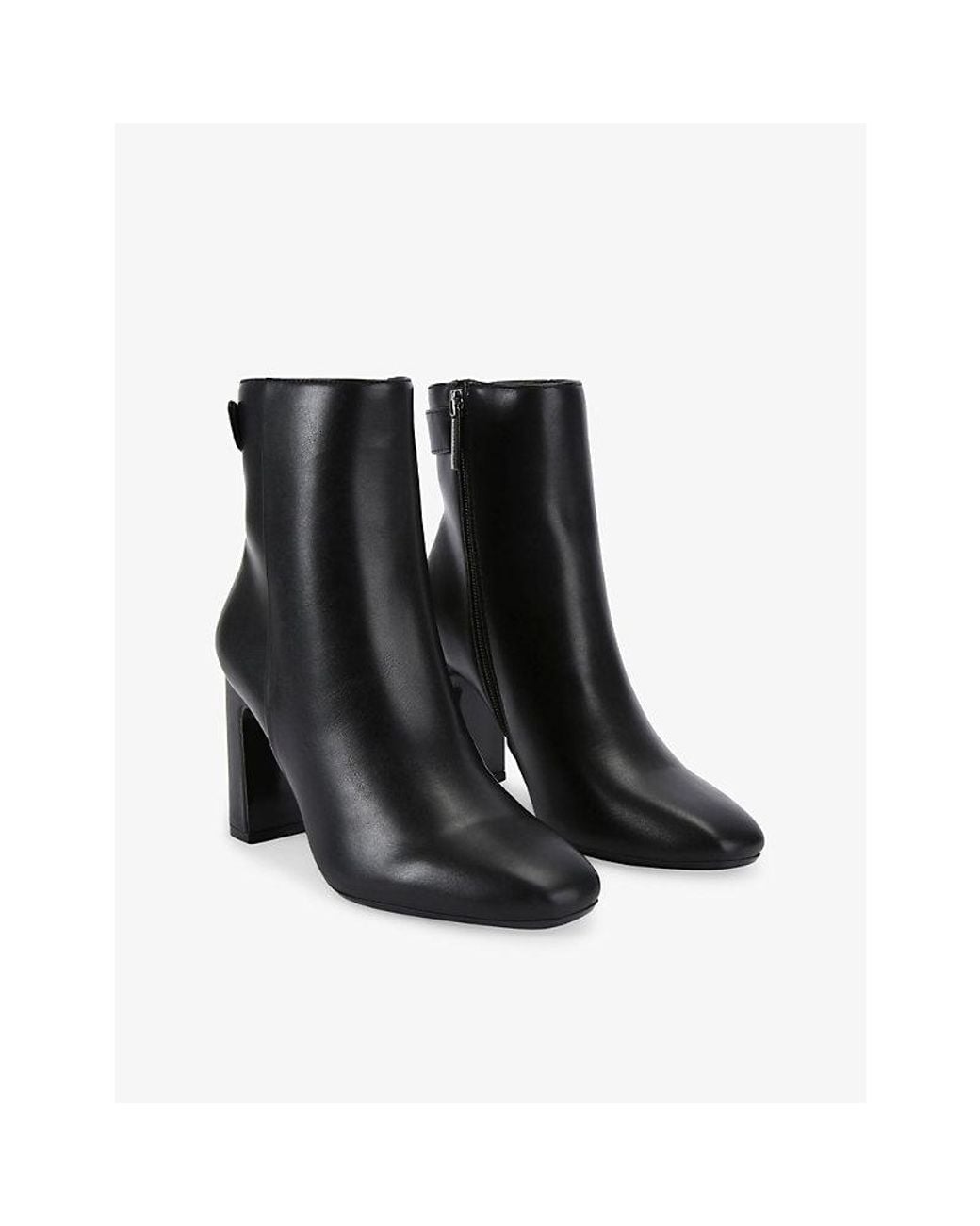 KG By Kurt Geiger Trix Faux Leather Heeled Ankle Boots In Black Lyst kg-by-kurt-geiger-trix-faux-leather-heeled-ankle-boots-in-black-lyst