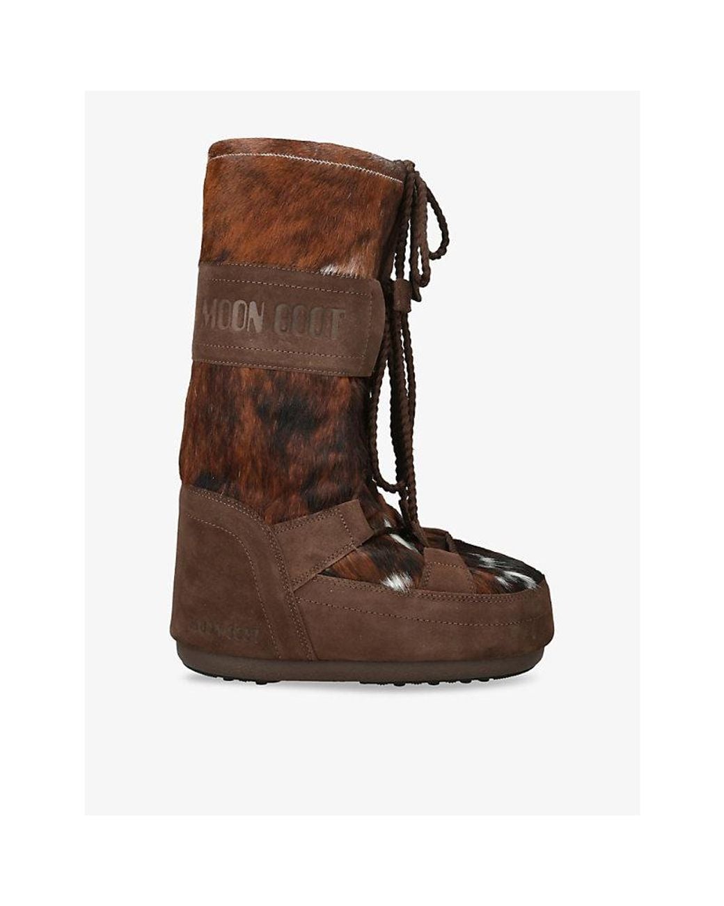 Moon Boot Brown Icon Archive 1985 Cowhide Leather Snow Boots