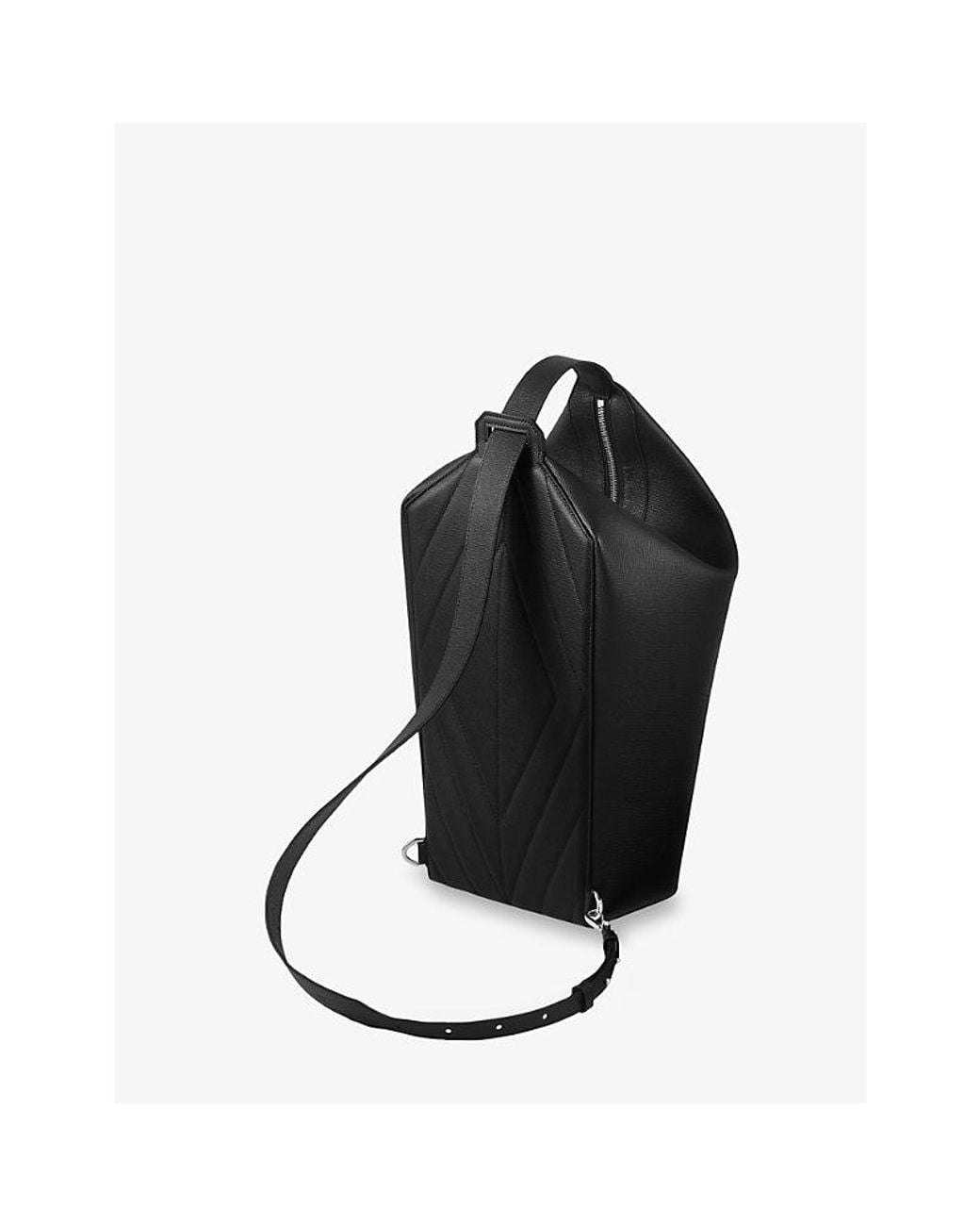 cartier leather backpack  Elite HNW Salt white grained calfskin backpack Cartier 1990-2000s Leather Backpack |