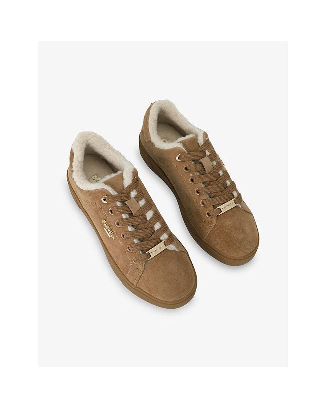 Carvela Kurt Geiger Natural Daze Warm Lined Suede Trainers