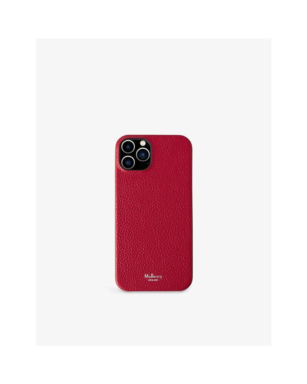 Mulberry Iphone 13 Grained-leather Phone Case in Red | Lyst