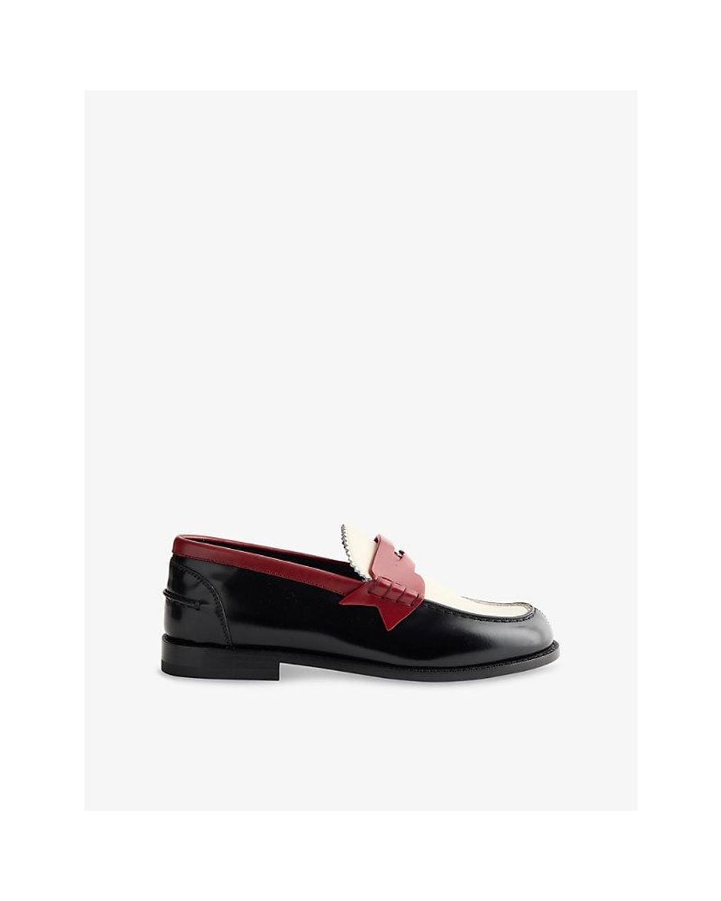 Christian Louboutin Black Plato Leather Loafers