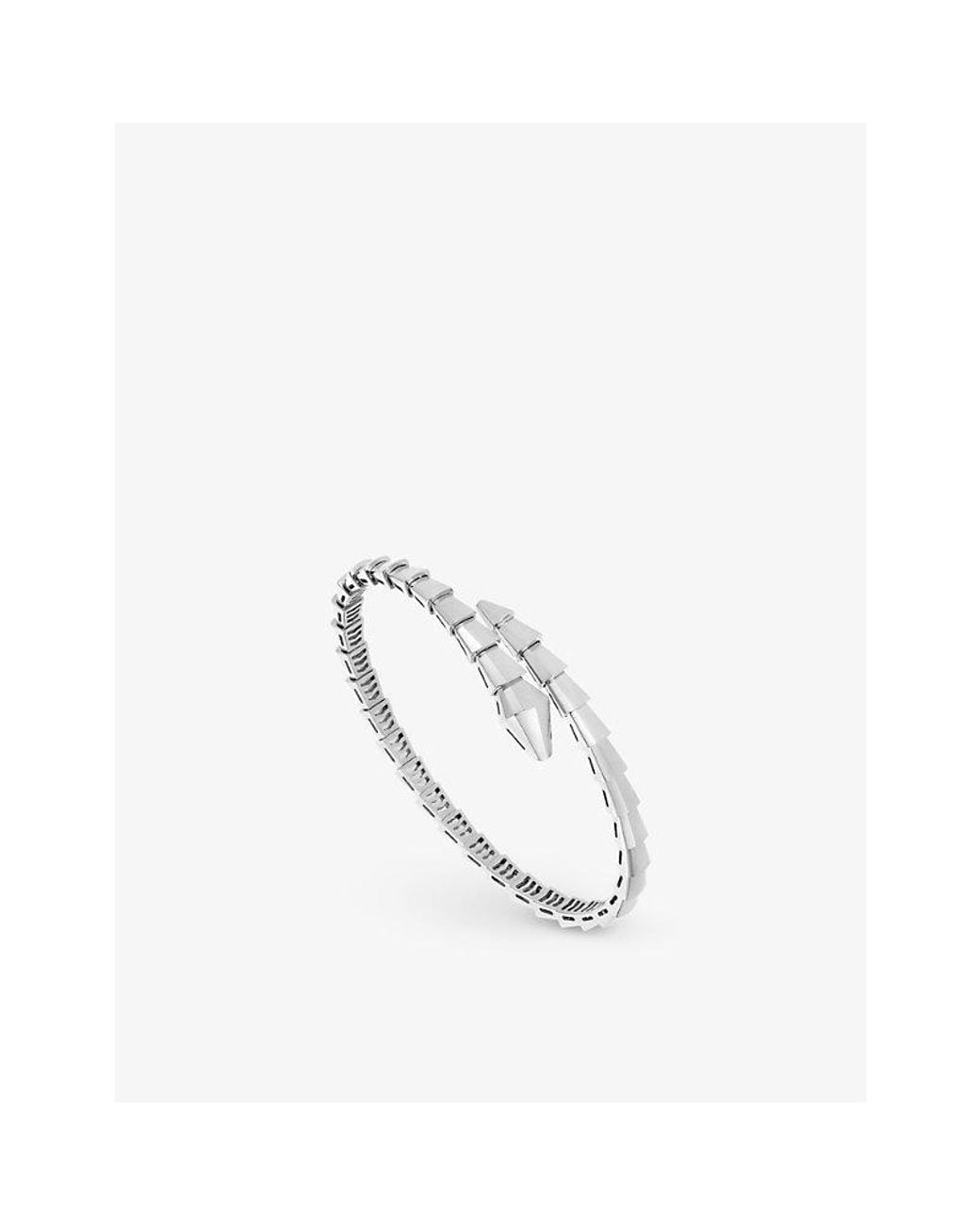 BVLGARI White Serpenti Viper 18Ct- Bangle Bracelet