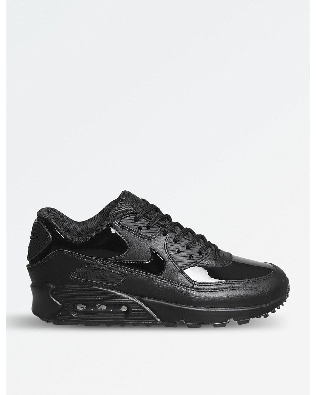 Nike Air Max 90 Patent Leather Trainers in Black for Men | Lyst