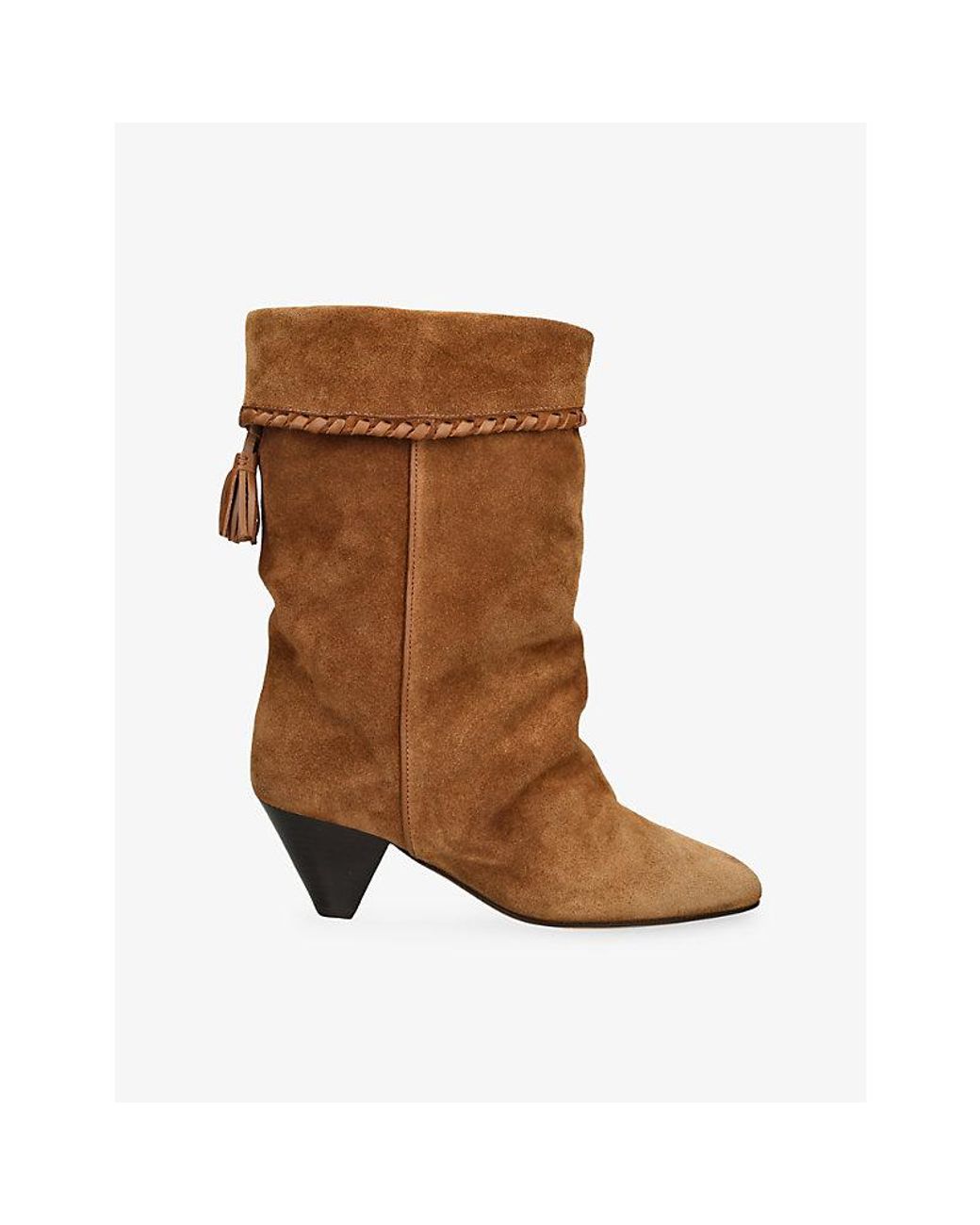 Isabel Marant Brown Dalby Suede Heeled Boots