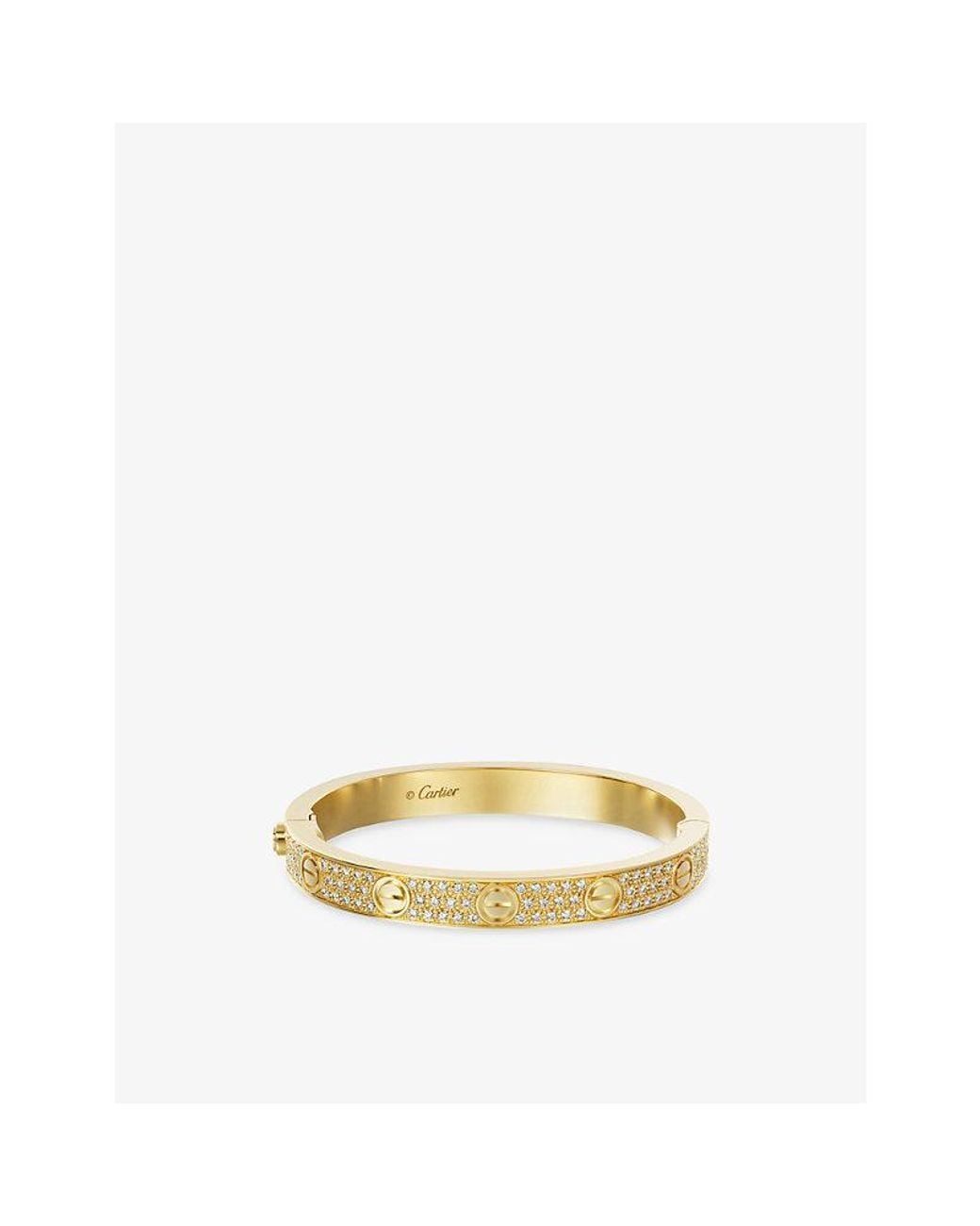 Cartier Metallic Love Classic 18Ct- And 1.99Ct Brilliant-Cut Diamond Bracelet