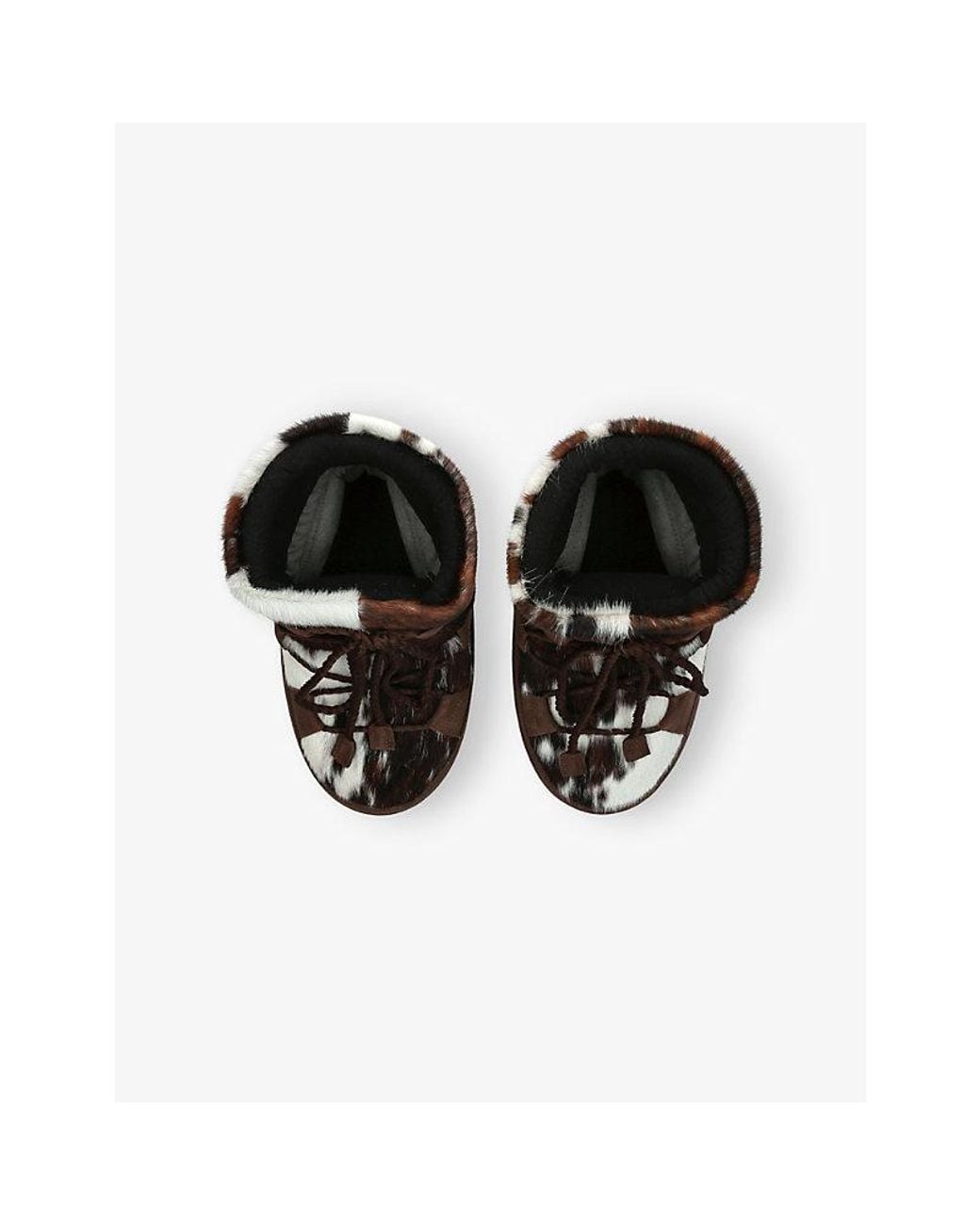Moon Boot Brown Icon Low Archive 1985 Cowhide Leather Snow Boots