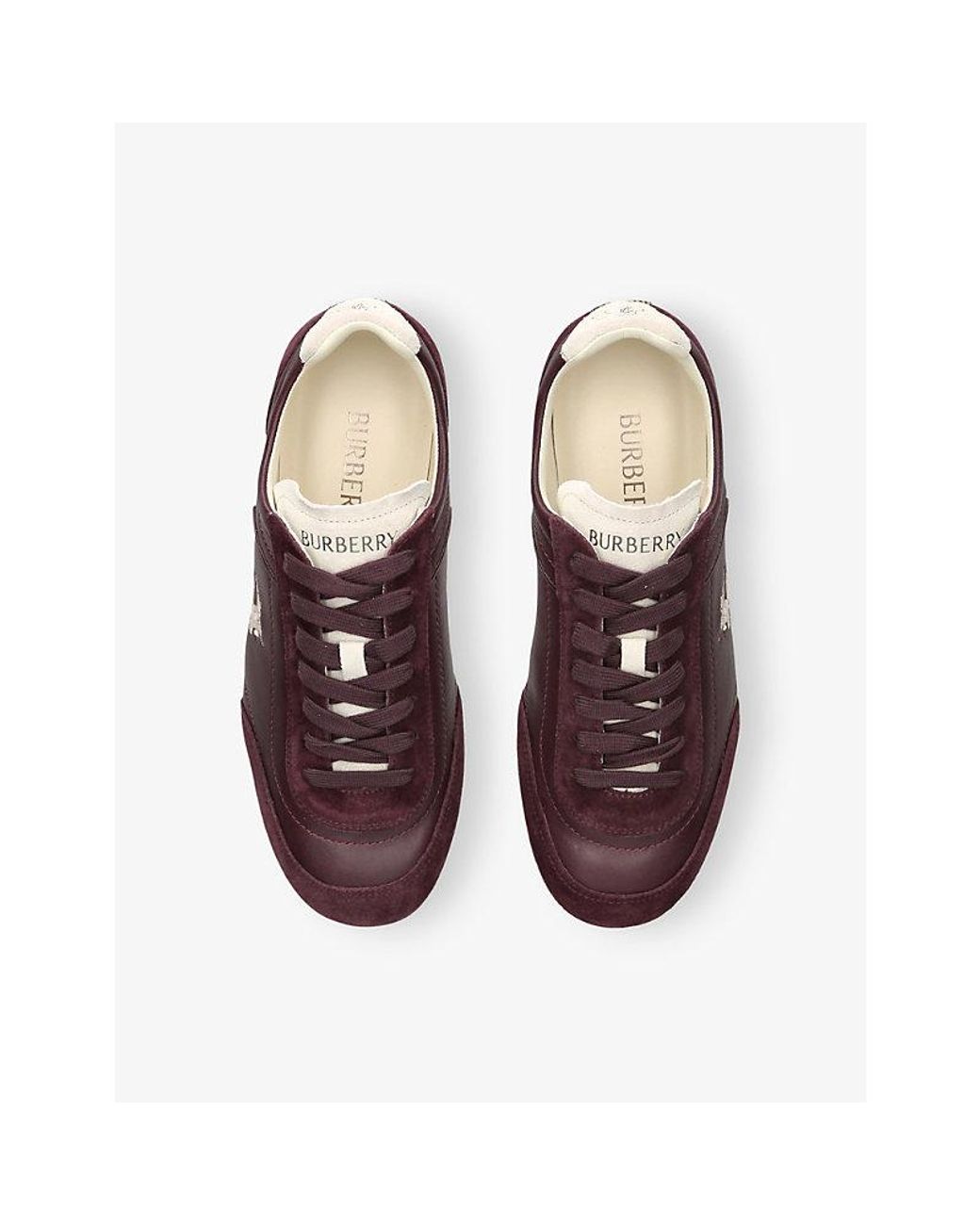 Burberry Brown Knight Runner Leather Trainers