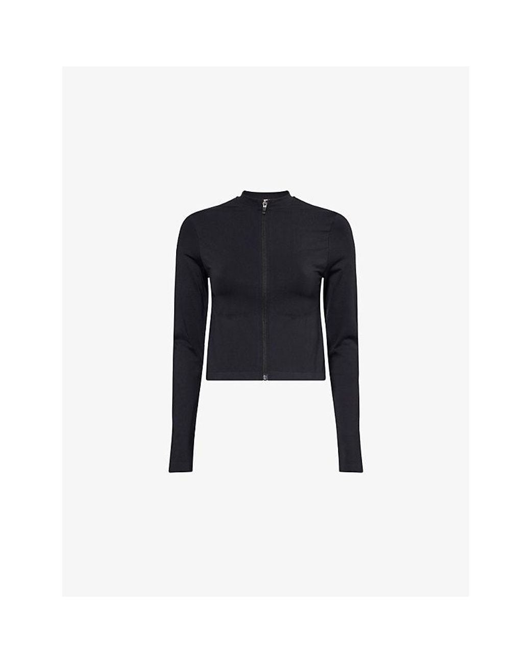 GYMSHARK Black Everyday Seamless Stretch-Woven Top