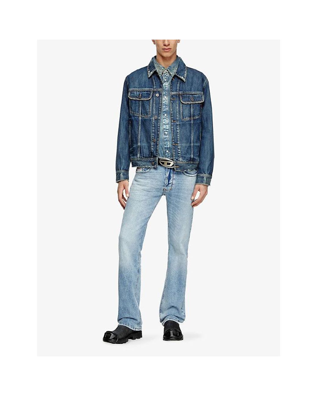 DIESEL Blue 1985 Larkee Straight-Leg Stretch-Denim Jeans for men