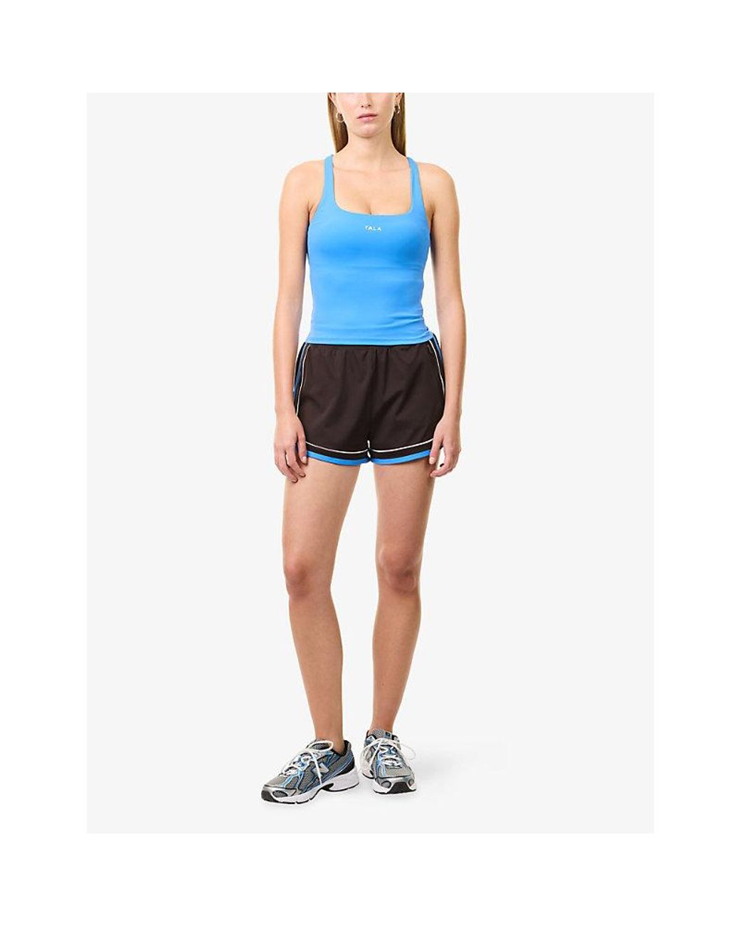 WE Are Tala Blue Skinluxe Cross-Back Jersey Vest Top