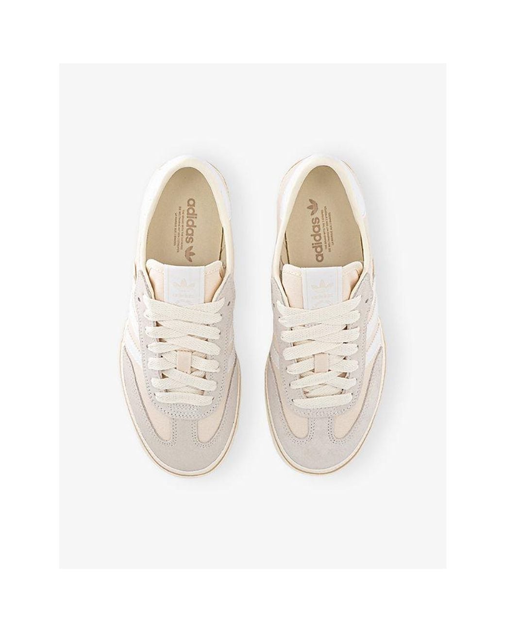 Adidas White Samba St Canvas And Leather Trainers for men
